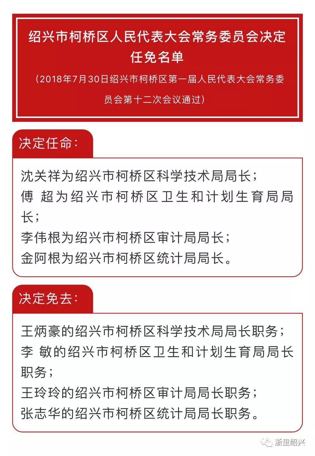 柯桥街道人事任命最新动态